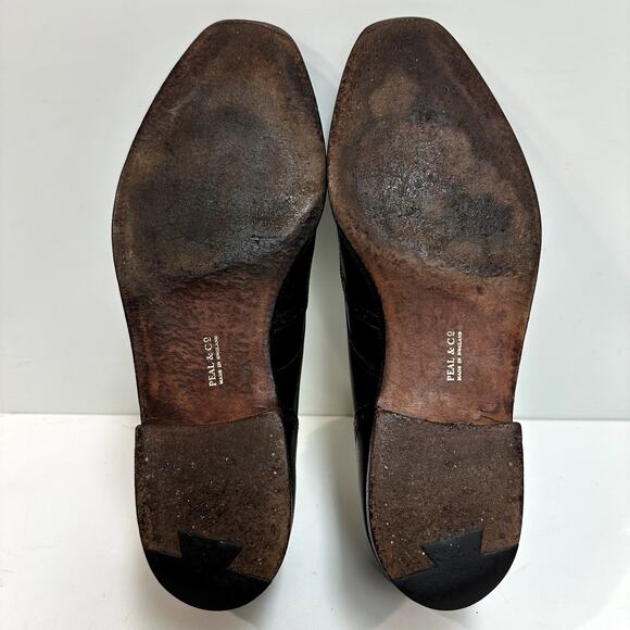 Crockett & Jones x Peal & Co. x Brooks Brothers Monk Strap Wingtip Black 324 11 - Picture 11 of 13